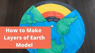 How to Make Layers of Earth Model  DIY Earth Layers  Earth Science Earth Structure and Components [upl. by Lotz901]