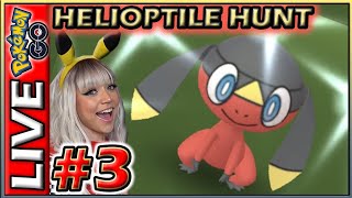 SHINY HELIOPTILE HUNT DAY 3 POKÉMON GO [upl. by Conni55]