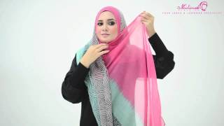 Tutorial  4 Ways to Style Wide Shawl by MuslimahClothingcom [upl. by Natalia493]