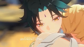 Xiao that was way too reckless  Xiao x Lumine 魈蛍 Genshin Impact MMD Fanmade Animation [upl. by Mohkos]