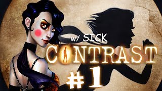 Contrast Walkthrough Part 1 Gameplay 1080p HD Lets Play Playthrough PC [upl. by Aninep15]