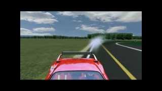 Ferrari F40 LM at the Top Gear Test Track rFactor Onboard Rear [upl. by Eleaffar]