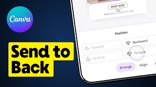 How to Send to Back on Canva Mobile [upl. by Melly873]