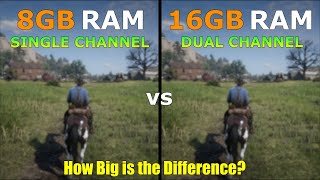 8GB RAM vs 16GB RAM  is 8GB of RAM Enough in 2023  Test in 11 Games [upl. by Ynoble]