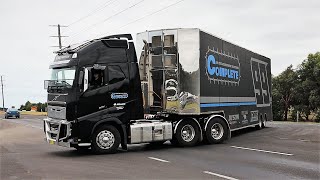 Sprintcar transporters arrive at the 2020 Grand Annual Sprintcar Classic in Warrnambool [upl. by Asira]