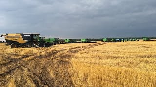 Nine Class Nine Combines in a Big Thunderstorm [upl. by Sivet935]