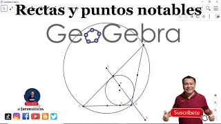 Geogebra Avanzado Puntos Notables y Recta de Euler [upl. by Thibaut]