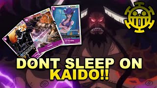 Kaido low key counters Enel and Pluffy  One Piece TCG  Purple Kaido deck profile [upl. by Bentlee]