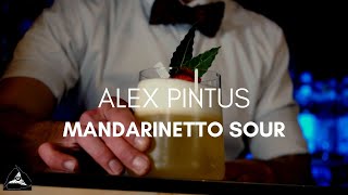 MANDARINETTO SOUR original cocktail by ALEX PINTUS [upl. by Ahsinned]