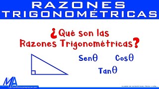 ¿Qué son las razones trigonométricas MatematicasprofeAlex [upl. by Rehc]