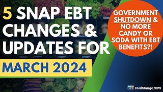 March 2024 Food Stamps Update SNAP amp WIC Benefits AT RISK New EBT Restrictions amp 2024 Summer PEBT [upl. by Annoled935]