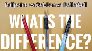 Ballpoint vs GelPen vs Rollerball [upl. by Ramburt]