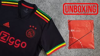 Unboxing 202122 Ajax third shirt Bob Marley edition amp Review [upl. by Ynnek176]