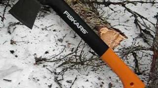 Fiskars 14quot AxeHatchet Video Review [upl. by Ennovihs]