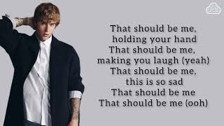 JUSTIN BIEBER  That Should Be Me Lyrics [upl. by Coppock]