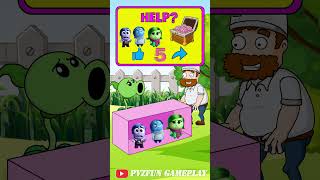 Plants vs Zombies play the guessing correct Inside Out 2 character position game 2 insideout2 [upl. by Llovera36]