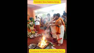 Pavamana Homa and Ramataraka Homa on occasion on opening of Ram temple in Ayodhyaanandassevasadana [upl. by Nomla]