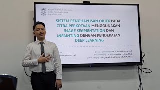 Sidang TA Informatika ITB Penghapusan objek citra perkotaan dengan image inpainting amp deep learning [upl. by Davis]