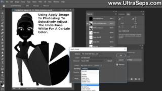 Photoshop Apply Image Tutorial For Screen Printing [upl. by Olemrac68]