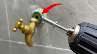 Many plumbers have become extremely famous thanks to these secrets fix metal water lock with rivets [upl. by Asilec]