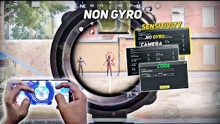 Non Gyro No Recoil sensitivity ✅❌  Best NON GYRO SENSITIVITY SETTINGS BGMI  PUBG 🔥 copy amp used ✅ [upl. by Jarlen74]