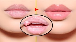 How to get PLUMP  SOFT PINK LIPS lip care routine [upl. by Wohlen]