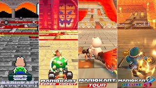 Evolution Of SNES Bowser Castle 3 Course In Mario Kart Series 19922023 MK8D [upl. by Bamberger609]