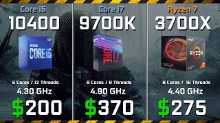 Core i510400 vs i79700K vs Ryzen 7 3700X Test in Games and Render Performance [upl. by Eicarg825]