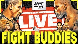 🔴 UFC 225 WHITTAKER VS ROMERO 2  RDA VS COVINGTON  CM PUNK RETURN LIVE FIGHT REACTION [upl. by Luthanen]