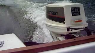 40 hp Johnson Outboard Running in Excellent Condition [upl. by Grand]