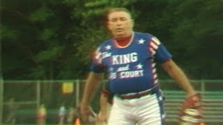 Eddie Feigners KING amp HIS COURT Softball 87 88 92 [upl. by Ahsatsana]