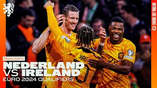 QUALIFICATION EURO2024 SECURED 🦁  Highlights Nederland  Ireland 18112023 [upl. by Schaffer]