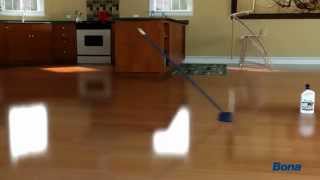 How to polish hardwood floors with Bona [upl. by Ocisnarf]