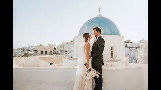 Timeless Beauty at Santorini Gem Wedding Venue captured by magicvideography [upl. by Mccahill]