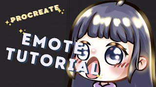 how i draw twitch emotes on procreate 🎨 pog edition [upl. by Sheply]