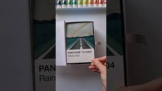 Rainbow on a stormy day 🌈 Pantone Card Painting Challenge Day 67100 [upl. by Aniahs]