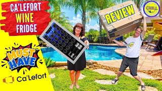 Wine Fridge Giveaway  CaLefort Wine Fridge Review  Best Way to Store Wine  Wine Refrigerator [upl. by Eizle]