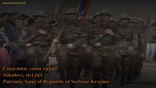 Соколови сиви тићиSokolovi sivi tići  Patriotic Song of Republic of Serbia Krajina  With Lyrics [upl. by Rhyner]