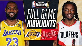 LAKERS at TRAIL BLAZERS  NBA INSEASON TOURNAMENT 🏆  FULL GAME HIGHLIGHTS  November 17 2023 [upl. by Pangaro117]