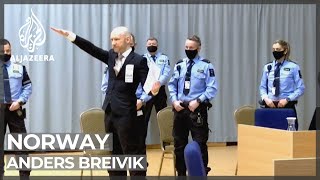 Mass murderer Anders Breivik asks Norway court for parole [upl. by Linders599]