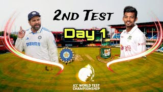 BANGLADESH TOUR OF INDIA TEST SERIES  2ND TEST MATCH  DAY 1 SESSION 1 [upl. by Accem]