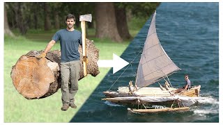 DUGOUT CANOE BUILD  Timelapse by Outbackmike [upl. by Eilrak]