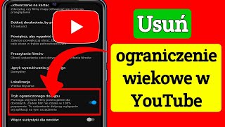 Jak usunąć ograniczenia wiekowe na YouTube 2023  Ograniczenia wiekowe w YouTube [upl. by Artemus109]