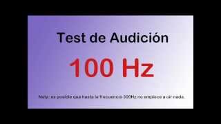 Test de audición auditivo desde graves a agudos  Hearing test [upl. by Sliwa]