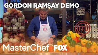 Gordon Ramsay Demonstrates Six Essential Cooking Skills  Season 10  MASTERCHEF [upl. by Geraud]