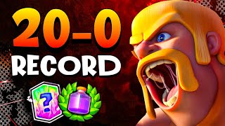 I Won 20 Matches IN A ROW in Clash Royale [upl. by Araldo]