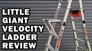 Little Giant VelocityLeveler 22 Multi Position Ladder with Leg Levelers Review [upl. by Dorothea]