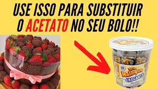 O QUE PODE SUBSTITUIR O ACETATO NO BOLO [upl. by Osber]