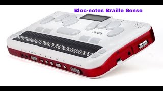 Bloc notes Braille BrailleSense et VoiceSense [upl. by Aissatsana]