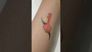 temporary tattoo 🔑 shortvideo tattoo youtubeshorts  temporary tattoo video [upl. by Oakleil]